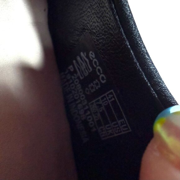 ECCO Leather Ballet Flats | Black | Size 10 US (41 EU) | EUC - Picture 7 of 7